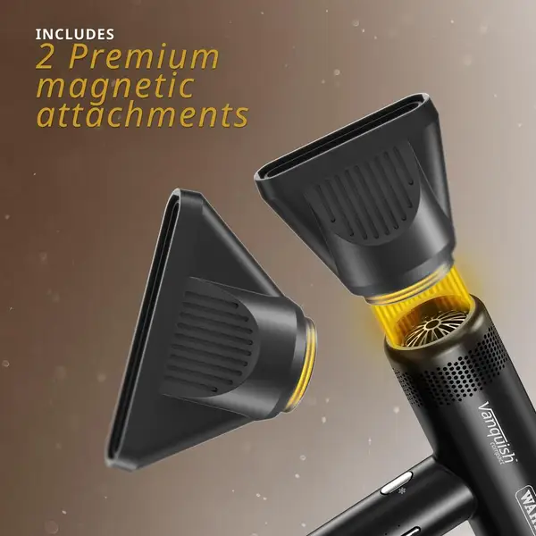 Acessórios magnéticos pretos para secador de cabelo Vanquish