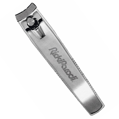 Cortador de unhas metálico prateado com texto 'Rightwood'