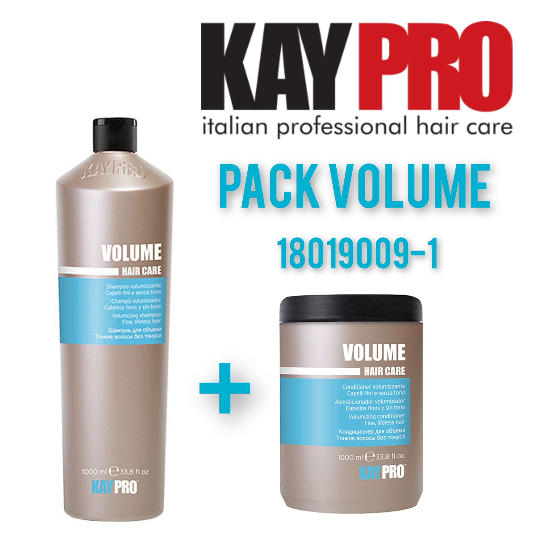 Pack Volume KAY PRO shampoo e condicionador para cabelo