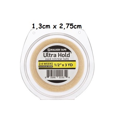 Fita adesiva para sistema capilar Ultra Hold na embalagem transparente