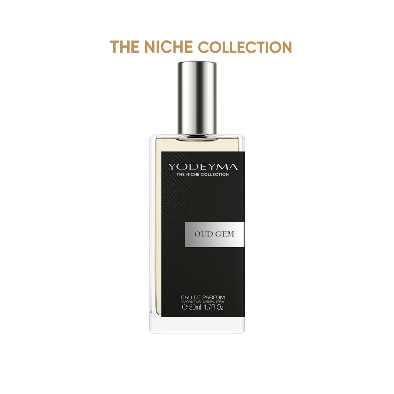 Frasco de perfume YODEYMA OUD GEM da coleção THE NICHE COLLECTION
