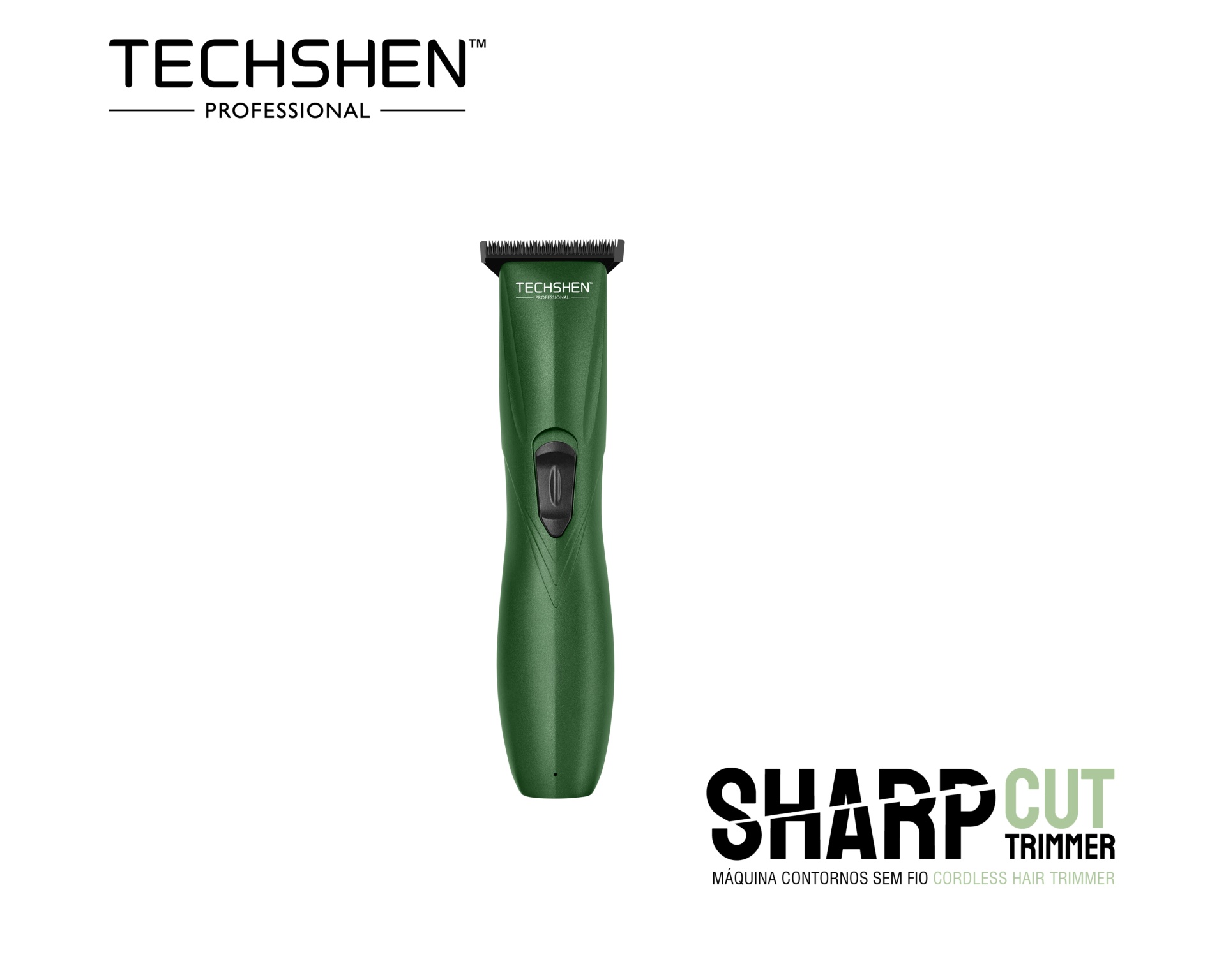 Aparelho de barbear sem fio verde Techshen Sharp Cut Trimmer