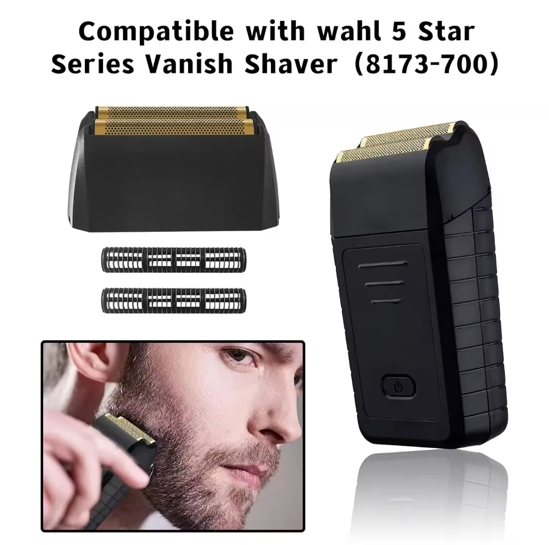 Peças para barbeador Wahl 5 Star Series Vanish Shaver pretas e douradas
