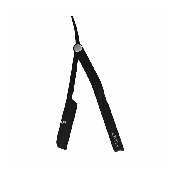 Aparador preto com texto branco 3 LEVEL