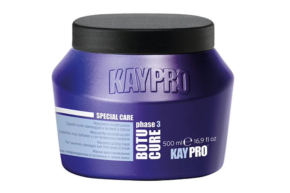 Frasco roxo KayPro Botu Cure Phase 3 com tampa preta