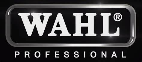 Logotipo WAHL PROFESSIONAL em branco sobre fundo preto