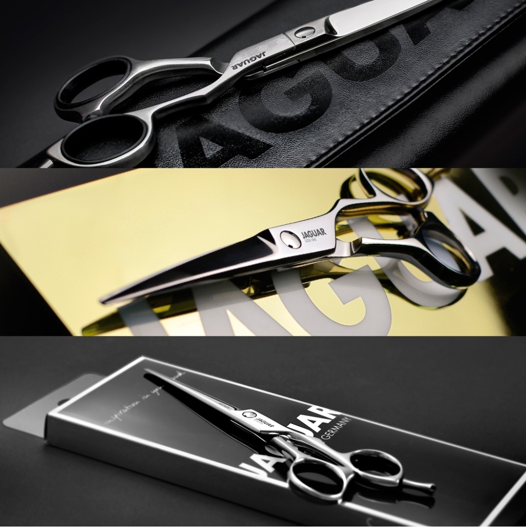Tesouras profissionais de cabeleireiro JAGUAR em aço inoxidável
