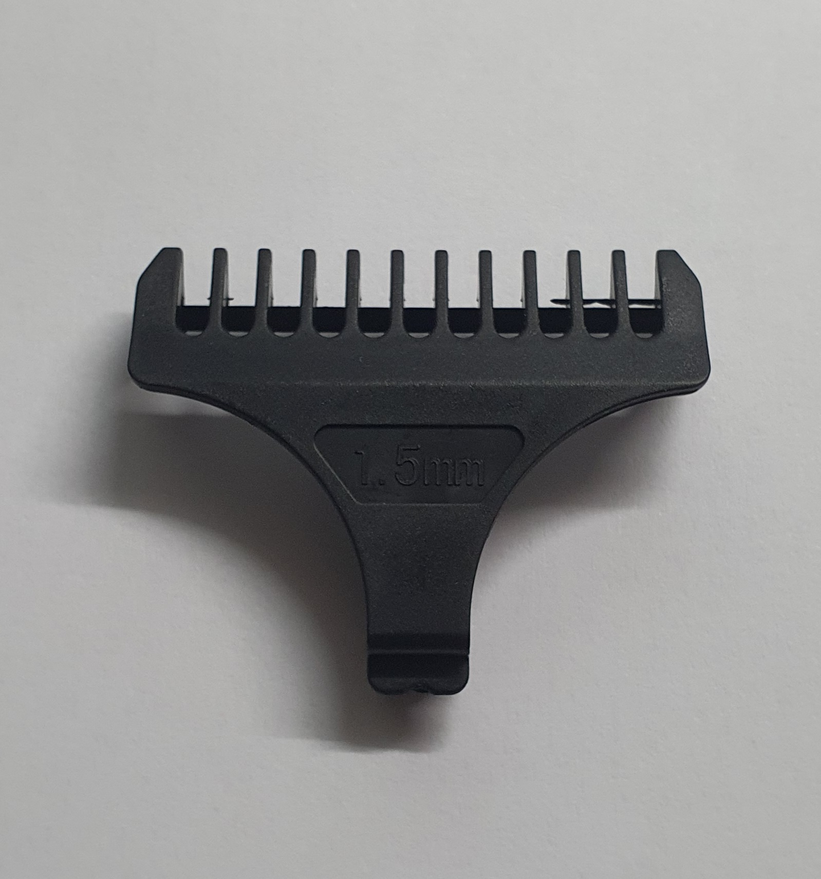 Pente de aparador preto com texto 1.5 mm