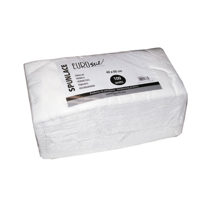 Embalagem de papel de tecido branco SPUNLACE FURDISIL 40 x 80 cm com 100 toalhetes