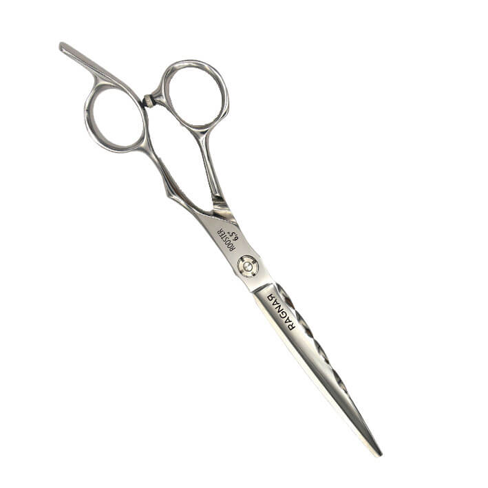 Tesoura de corte de cabelo Rachna em metal prateado