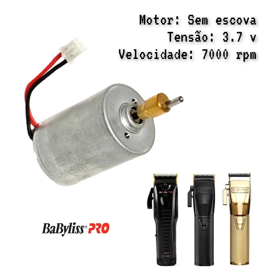Motor sem escova prata e máquinas de cortar cabelo BaByliss PRO