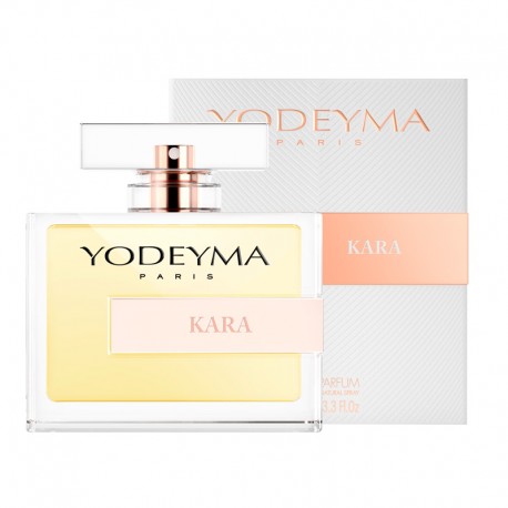 Frasco e caixa de perfume Yodeyma Paris Kara
