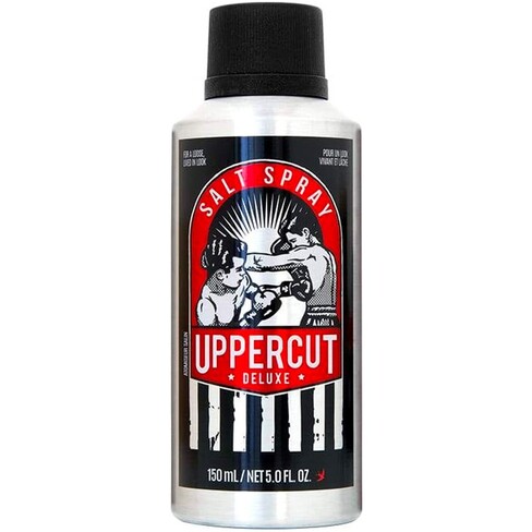 Lata de spray SALT SPRAY UPPERCUT DELUXE com ilustração a preto e branco de boxeadores