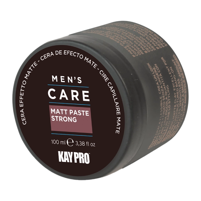 Pote preto de cera KAYPRO MEN'S CARE Matt Paste Strong 100 ml