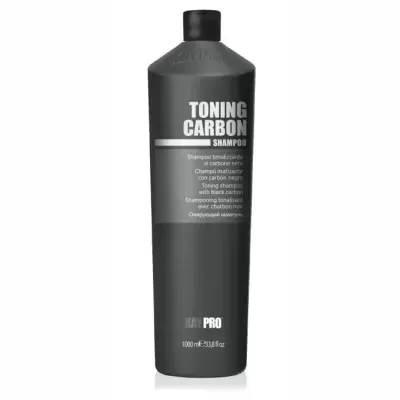 Frasco preto de shampoo Toning Carbon da BAR PRO 1000 ml