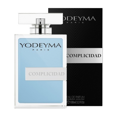 Frasco de perfume Yodeyma Paris Complicidad com embalagem preta