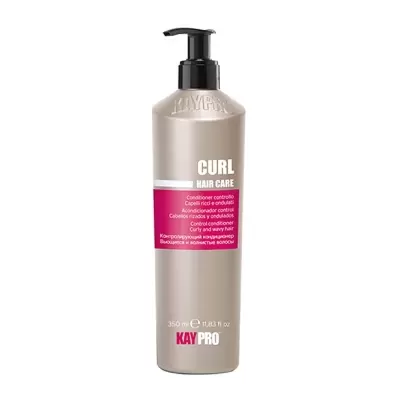 Frasco de produto para cabelo bege com rótulo rosa e doseador preto