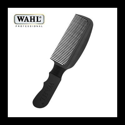 Pente preto WAHL profissional com dentes metálicos e cabo texturizado