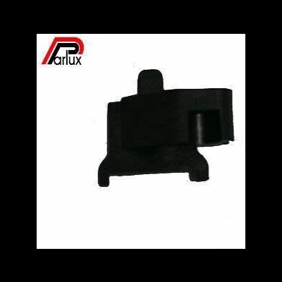 Peça preta de plástico com logótipo Parlux ao lado