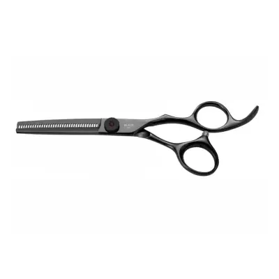 Tesoura de desbaste preta para cabelo