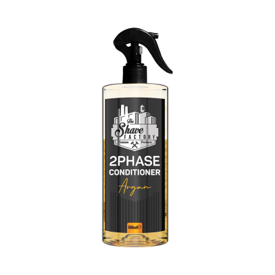 Spray condicionador 2PHASE Conditioner Argan em embalagem plástica translúcida com válvula preta