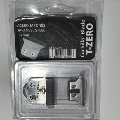 Lâmina T-ZERO em aço japonês para máquina de cortar cabelo na embalagem plástica