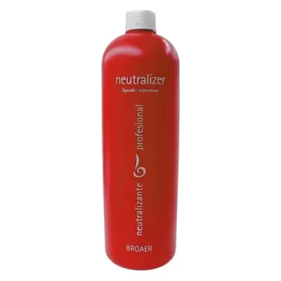 garrafão vermelho com tampa branca de produto neutralizante profissional