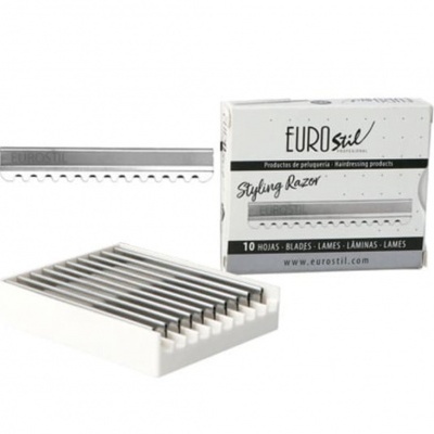 Faca de barbear Styling Razor da marca EUROstil com lâminas e embalagem