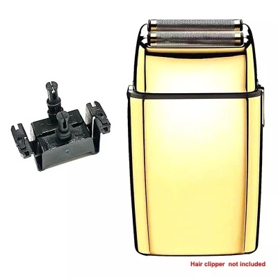 Cabeça substituição aparador de barba dourada e preta com peça plástica separada