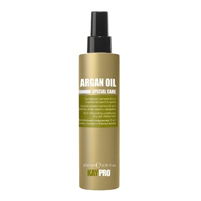 Frasco dourado de óleo de argão Kay Pro com tampa preta