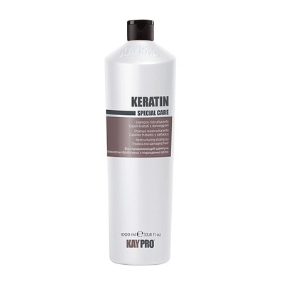 Garrafa branca com tampa preta do produto Keratin A Special Care da KAYPRO