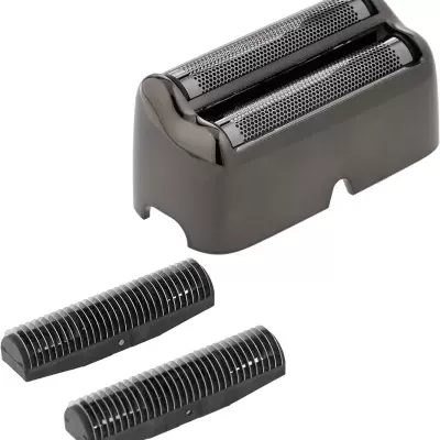 Cabeça de lâmina para aparador de barba em plástico preto com lâminas