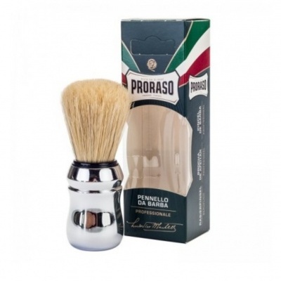 Pincel de barbear PRORASO com embalagem colorida