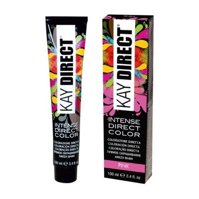 Tubo e caixa de corante capilar KAY DIRECT rosa