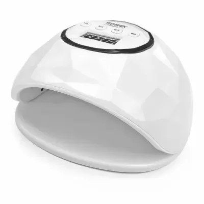 Máquina de manicure UV/LED branca com visor digital