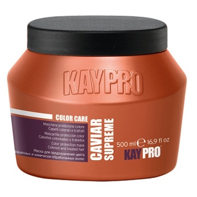 Pote bronze com tampa preta KAYPRO CAVIAR SUPREME 500 ml