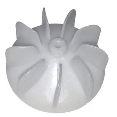 Impulsor de ventoinha plástico branco oito pás