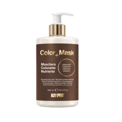 Frasco de máscara colorante para cabelo Color Mask castanha com doseador