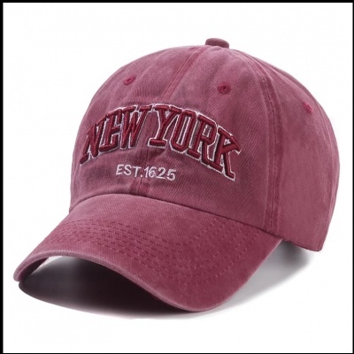 Boné vinhos com bordado NEW YORK EST.1625