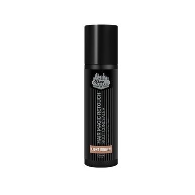 Frasco preto de Hair Magic Retouch Root Concealer Light Brown