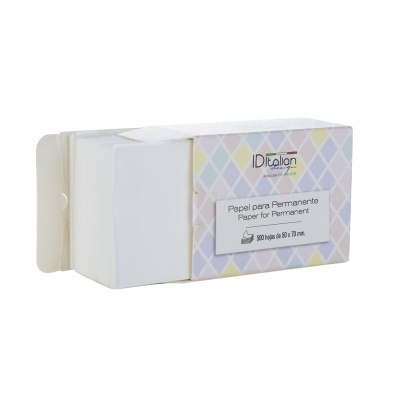 Pacote de papel para permanente ID Italian Professional com 500 folhas brancas 90x170 mm