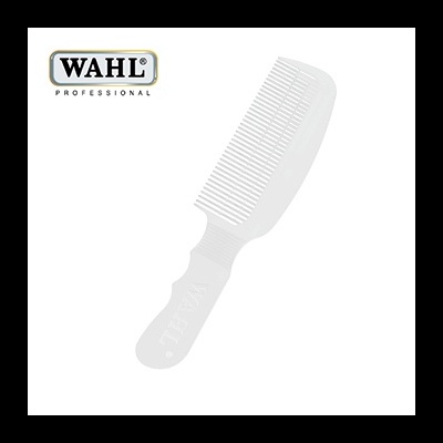 Pente branco WAHL PROFESSIONAL com cabo e dentes finos