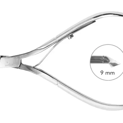 Alicate de cutículas metálico de lâminas 9 mm
