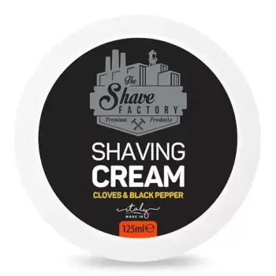 Creme de barbear The Shave Factory cravos e pimenta preta 125ml