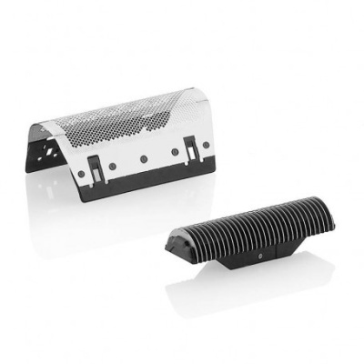 Conjunto de lâmina e rede metálica para máquina de barbear