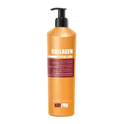 Frasco laranja do produto KAYPRO COLLAGEN SPECIAL CARE com doseador preto