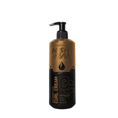 Frasco de creme para definição de caracóis Nish Man Prominent Curls Curl Cream