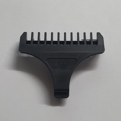 Pente de aparador preto com texto 1.5 mm