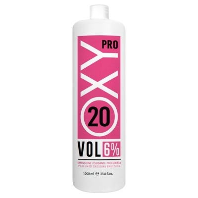 Embalagem branca de emulsão oxidante OXY PRO 20 VOL 6% 1000 ml