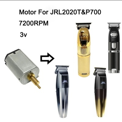 Motor metálico para aparadores JRL2020T e P700 e quatro aparadores de cabelo em várias cores.
